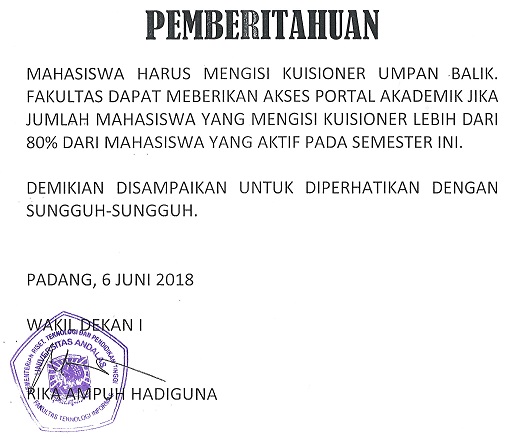 pengumuman portal kecil