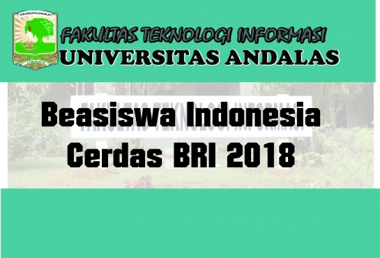 Beasiswa Indonesia Cerdas BRI 2018