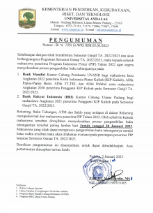 Pengumuman Pengambilan Buku Tabungan PIP