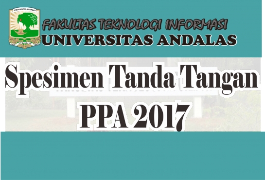 Spesimen Tanda Tangan Penerima Beasiswa PPA Tahun 2017