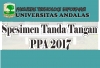 Spesimen Tanda Tangan Penerima Beasiswa PPA Tahun 2017