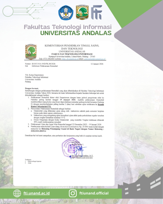 Informasi Pelaksanaan Remedial