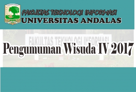 Pengumuman Wisuda IV Tahun 2017