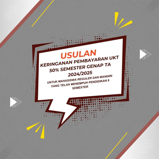 USULAN KERINGANAN PEMBAYARAN UKT 50% SEMESTER GENAP TA 2024/2025